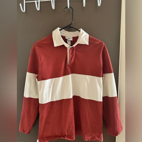 H&M Shirts Hm Rugby Shirt Relaxed Fit Small Poshmark